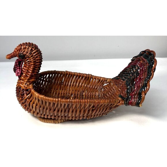 Other - Handwoven Wicker Turkey Basket, Beautifully Made